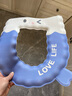 马桶垫冬季坐垫通用防水家用坐便垫厕所加厚免水洗 【一个装】加厚EVA-蓝色海洋 实拍图