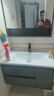 艺昕浴室柜陶瓷一体盆卫生间洗手盆洗脸盆柜组合智能镜套装洗漱洗手台 80CM轻奢灰C款智能【活动中】 实拍图