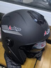 安迪亚新国标电动车头盔3c认证男女士四季通用骑行半盔双镜片带可拆围脖冬天冬季保暖电瓶车踏板车安全帽 【哑黑】双镜+可拆围脖 实拍图