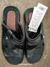 回力休闲凉鞋男款居家拖鞋户外两穿沙滩舒适透气简约HL3338黑43码 实拍图