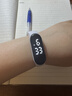 电子手表女生男生运动防摔夜光只看时间手环 白色（不带公仔） 实拍图