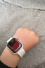 其他品牌高颜值LED手表时尚方形学生科技感超强夜光数字个性运动 白色 实拍图