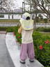 Lemonkid宝宝防晒帽男童防紫外线大帽檐遮阳帽女孩披风海边沙滩渔夫帽 实拍图