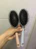 其他发饰发绳发圈气垫按摩女士专用长发造型发饰造型梳顺发神器头 气囊梳2把【蓝色+粉色】 实拍图