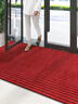 柏能条纹入户地垫门口红地毯入户门脚垫进户门口地垫可裁剪120x180cm 实拍图