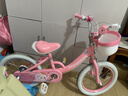 永久儿童自行车3-8岁小孩脚踏单车宝宝中大童女孩公主款童车 【升级-白胎】小猫粉+护具礼包 16寸 实拍图