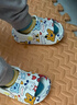 巴布豆儿童拖鞋男童女童洞洞鞋沙滩鞋宝宝凉鞋幼儿凉拖夏季 太空蓝160码 实拍图