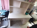 立太（LEADTEK）实木书桌学习桌电脑桌书柜书架一体家用小户型转角桌学生写字桌子 【甄选加厚实木】120cm暖白色 实拍图