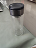 【京东物流配送】高硼硅双层玻璃杯大容量泡茶杯水杯子茶水分离杯 【双层加厚】茶杯350ml1只 实拍图