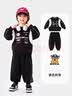 汪汪队立大功儿童套装潮服嘻哈机车服男宝宝运动服男孩衣服机车套装 黑色 120 实拍图
