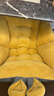 同依坐垫靠背一体办公室久坐屁垫椅子学生座椅垫护腰靠垫汽车坐垫冬季 【牛奶绒】浅黄色 一体式 【40*40cm】小号 实拍图