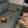 易简（yijan）遥控挖掘机玩具车男孩儿童汽车挖土工程无线合金挖机模型生日礼物 实拍图
