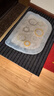 quatrefoil 地垫入户门进门脚踏垫门口可裁剪除尘防滑垫子  60*90cm灰色条 实拍图