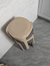 景彩餐凳软包凳子家用塑料凳子加厚板凳可叠放圆凳JD510两灰两卡其 实拍图
