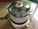 美的（Midea）电煮锅 电火锅 电热锅 电炒锅 分体式可拆洗 2.6L小电锅 学生宿舍多功能锅泡面锅 XZC2088S 配蒸笼 实拍图
