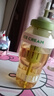 【京东物流】水杯冰霸吸管杯高颜值学生茶水分离大容量杯子 肚肚杯1个-浅绿色 实拍图
