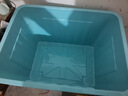 SPACEXPERT 衣物收纳箱特大号塑料整理箱车载储物箱80L蓝色 1个装 带轮 实拍图