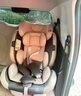 贝倍适（BAYBETSS）儿童安全座椅汽车用0-4-12岁宝宝360度旋转婴儿车载坐椅ISOFIX 米灰色【遮阳棚+上拉带+侧保护】 实拍图