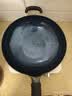 阎铁匠章丘炒锅铁锅无涂层锻打炒菜锅精铁不易粘家用镜面款已开锅燃气灶 平底加厚镜面32CM带锅耳朵 32cm 实拍图