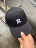 【热巴同款】加大棒球帽帽子男女大头围显脸小春夏字母百搭棒球帽 刺绣款-黑色 实拍图