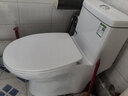 松鲸 卫浴家用马桶坐便器大冲力超漩虹吸式静音连体座便器小户型马桶 热卖款【管道施釉】400坑距 实拍图