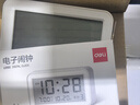 得力（deli）儿童节多功能电子闹钟儿童卧室智能床头钟开学学生专用起床神器白LE102开学必备新年礼物 实拍图