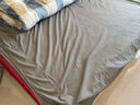 雅鹿·自由自在 床单1.2/1.5x2米床 单件单双人被单宿舍磨毛床罩180*230cm咖中格 实拍图