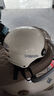 野马（YEMA）3C认证359S电动摩托车头盔男女夏天防晒轻便式半盔电瓶车安全帽 夏季 均码 米白色+咖色短镜 实拍图