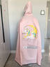 牧萌儿童雨衣带书包位男童女童女孩加长全身学生雨披 粉独角兽 3XL 实拍图