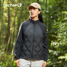 探拓（TECTOP）户外轻薄羽绒服修身保暖羽绒外套 2347234YR 女款经典黑M 实拍图