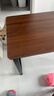 馨美凯电脑桌台式家用简易书桌办公桌简约现代工作台租房卧室学习写字桌 【单桌1.6cm厚桌面】黑架+深胡桃 长120cm*宽60cm*高74cm 实拍图