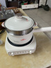 美的（Midea）电煮锅 小电锅 电蒸锅 电火锅 电热锅 分体式可拆洗 2.6L学生宿舍多功能锅 泡面锅 XZC2061 配蒸笼 实拍图