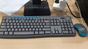 罗技（Logitech）MK275 键鼠套装 无线键鼠套装 办公键鼠套装 全尺寸 商务键鼠套装 带无线2.4G接收器 黑蓝色 实拍图