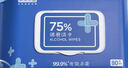 京东京造 75%酒精湿巾80片*3包+便携10包*10片 湿纸巾 实拍图