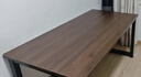 超·奈（CHAONAI）【顺丰到家】电脑桌家用台式简约办公卧室小户型学习桌简易书桌子 【单桌25MM厚桌面】黑架+古橡木 长140CM宽70CM高75CM 实拍图