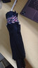 天堂 加大雨伞三折 晴雨两用商务伞经典格纹10骨大雨伞男女 藏青 实拍图