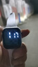 其他品牌高颜值LED手表时尚方形学生科技感超强夜光数字个性运动 白色 实拍图