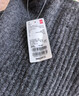 优衣库女装舒芙蕾半高领针织衫/毛衣毛衫479158 08 深灰色 M /160/84A 实拍图