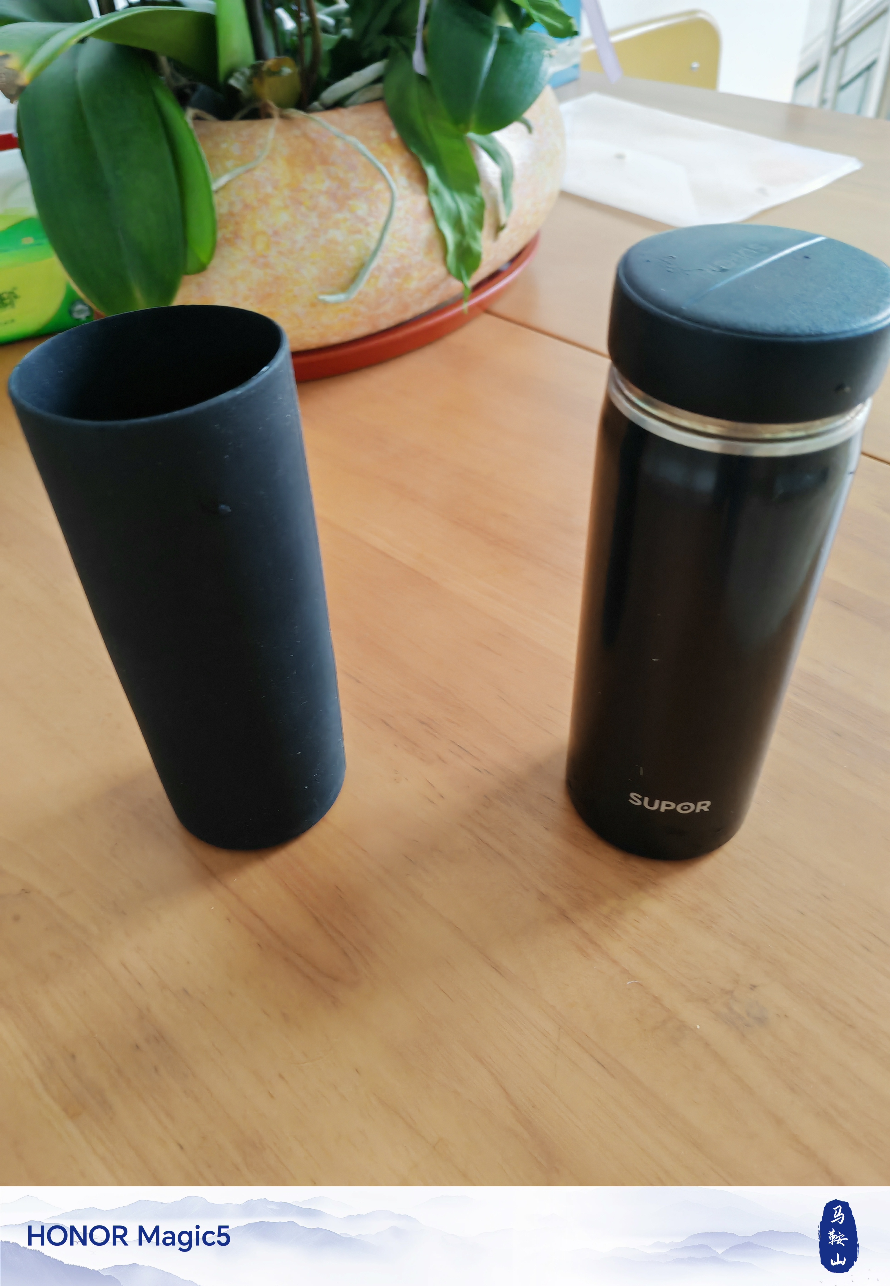 伽嗒直筒加厚半身套玻璃水杯防滑套防烫隔热硅胶杯套保温杯茶杯保护套 长款6.5*17.5 黑色 一个装 实拍图