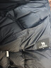 骆驼火山羽绒服男女冬季连帽防泼防风鸭绒轻暖情侣面包服 黑色 男女同款,7674B M 实拍图