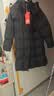 美力城长款羽绒服女装新款90%鹅绒过膝外套连帽户外休闲运动风6051 黑色【版型宽松，建议拍小一码】 S 实拍图