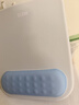 必优美 记忆棉鼠标垫护腕女手腕垫可爱创意简约硅胶笔记本电脑鼠标腕托鼠垫护手护腕垫男  灰白+蓝 实拍图