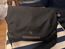 探索星空光影阿波罗X1磁吸扣大学生斜挎包休闲16寸电脑背包邮差包 黑色-加大号(可放16寸笔记本) 实拍图