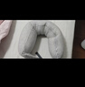 名创优品（MINISO）面包粒子枕U型枕学生午睡枕旅行便携办公室护颈枕生日礼物 蓝灰色 实拍图