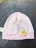 MINI TUTUYA婴儿帽子春秋0-3-6个月婴幼儿纯棉胎帽初生男女宝宝新生儿夏款薄 小草莓-婴儿粉 S码：帽围32-40cm，建议0-3个月 实拍图