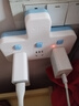 公牛插座转换器插头 无线插排usb  多功能插座/一转多保护门/ 扩展转换器 /适用于卧室厨房 【一转三】品字形 分控开关 蓝白款GN-98033 实拍图
