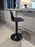 景彩吧台椅可升降吧椅凳家用高脚椅子靠背椅前台椅JBY08黑色圆盘高款 晒单实拍图