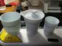 苏氏陶瓷（SUSHI CERAMICS）便捷茶具快客杯忆荷四件茶具套组 实拍图