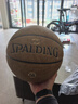 斯伯丁（SPALDING）篮球飞行员06十字型防尘吸湿皮料室内外通用7号成人青少年77-739Y 实拍图