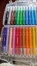 得力（deli）水溶性油画棒24色可水洗旋转出芯蜡笔炫彩棒套装幼儿画画涂色油画棒儿童礼物 实拍图